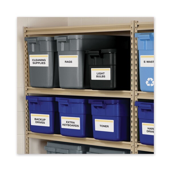 Waterproof Shipping Labels w/TrueBlock, Laser, 5.5x8.5, White, PK100
