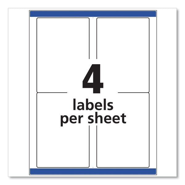TrueBlock-« White Shipping Labels, 4UP, Pk100