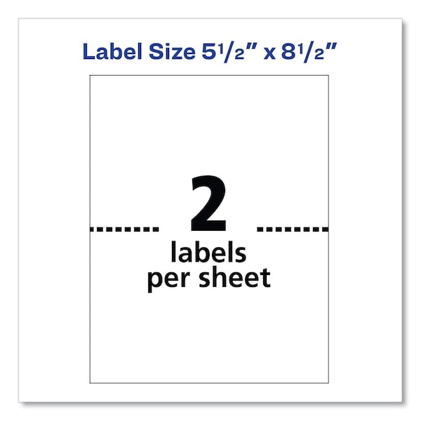 White Shipping Labels, Bulk, Pk500