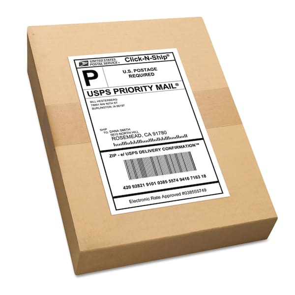 White Shipping Labels, Bulk, Pk500