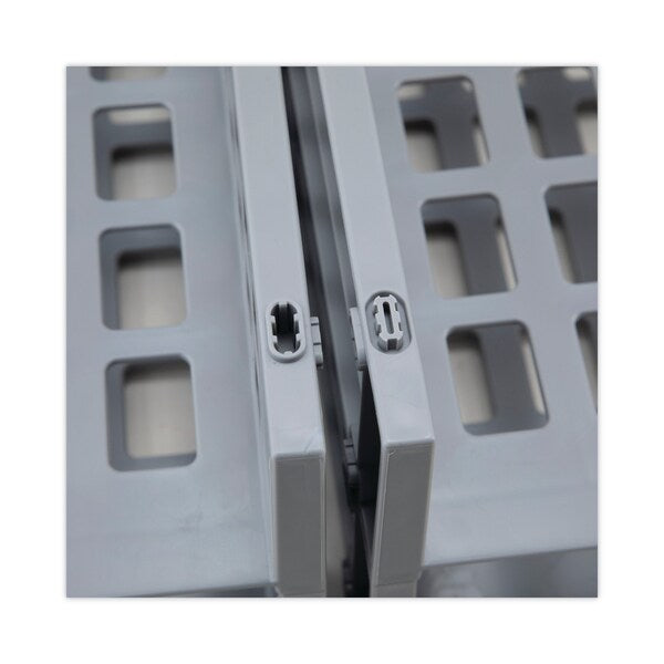 Snap Configurable Tray System, 12 Compartments, 22.75 x 9.75 x 13, Gray