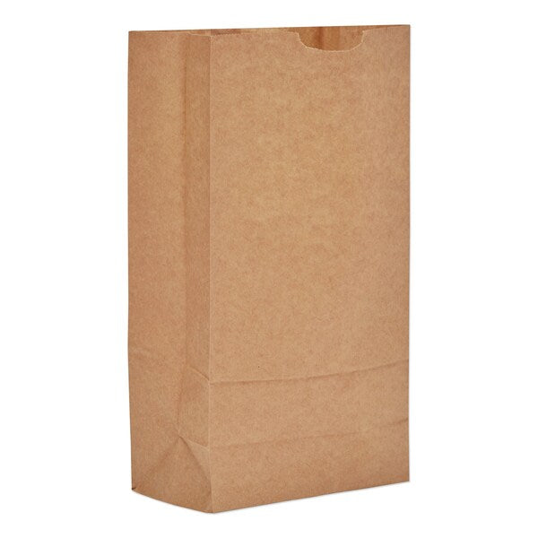 Grocery Paper Bags, 35 lb Capacity, #10, 6.31" x 4.19" x 12.38", Kraft, PK2000, 2000PK