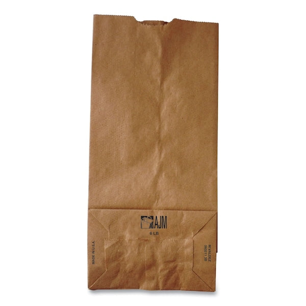 Grocery Paper Bags, 35 lb Capacity, 6, 6 x 363 x 1106, Kraft, 500PK