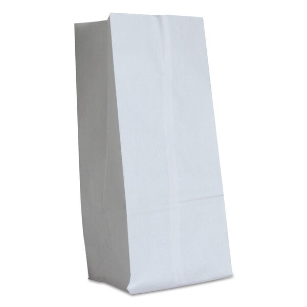 Paper Bags, 40 lbs Cap., #16, 7.75"w x 4.81"d x 16"h, White, PK500