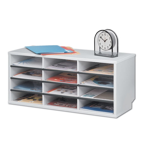 Sorter, 12 Compartment, Dove Gray