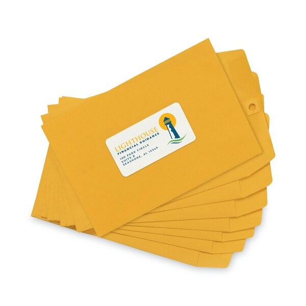 White Laser/Inkjet Shipping and Address Labels, 2 x 4, White, PK2500