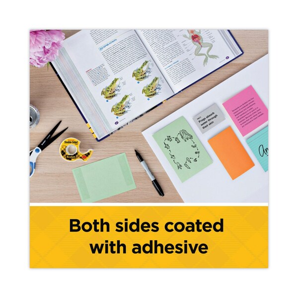 Double Sided Tape, Permanent, 1/2x250 in.