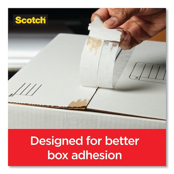 Box Lock Shipping Packaging Tape, 3" Core, 1.88" x 54.6 yd, Clear, PK6
