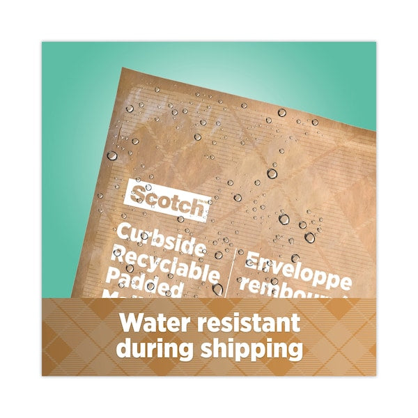 Curbside Recyclable Padded Mailer, #0, Self-Adhesive, Interior Dimensions: 5.9x9.2, Kraft, 100PK
