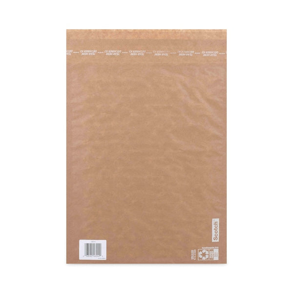Curbside Recyclable Padded Mailer, #5, Self-Adhesive, Interior Dimensions: 10.8x14.8, Kraft, 100PK