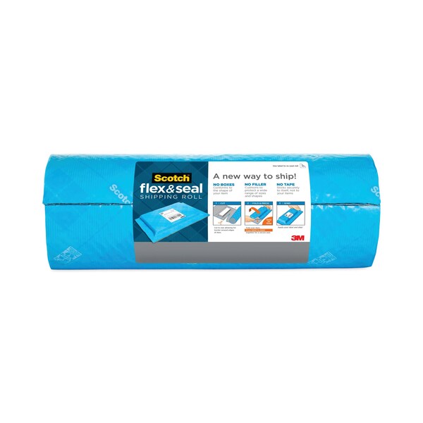 Flex and Seal Shipping Roll, 15" x 20 ft., Blue/Gray