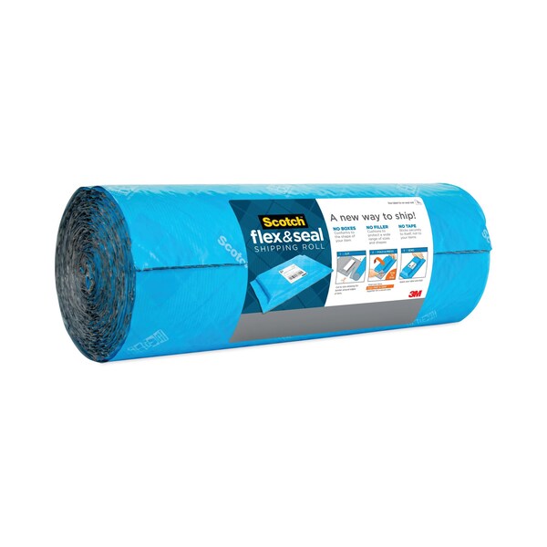 Flex and Seal Shipping Roll, 15" x 20 ft., Blue/Gray