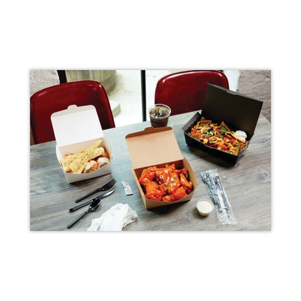 EarthChoice OneBox Paper Box, 46 oz, 4.5 x 4.5 x 3.25, Kraft, PK200 PK