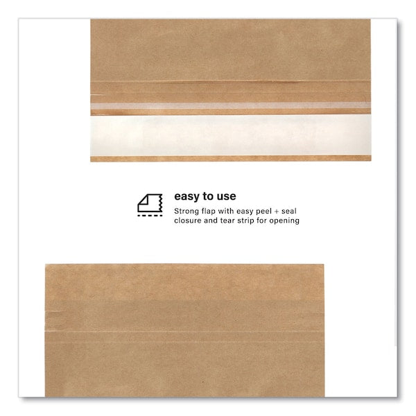 Expandable Mailer, Self-Adhesive Closure, 13.5 x 15.37 x 2.5, Kraft, 250PK