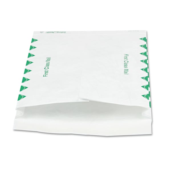 Open End Expansion Mailers, #13 1/2, Flap-Stick, 10 x 13, White, PK100