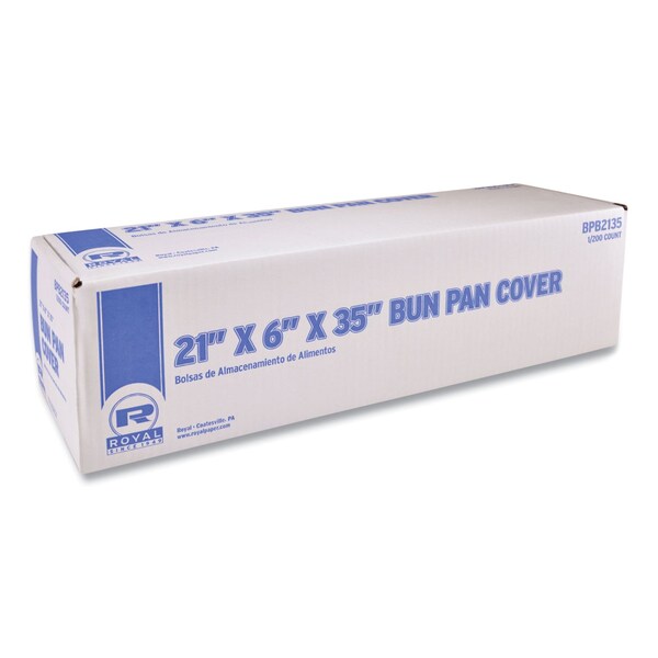 Bun Pan Bag, 0.9 mil, 6in. x 21in. x 35in., Clear, 200PK