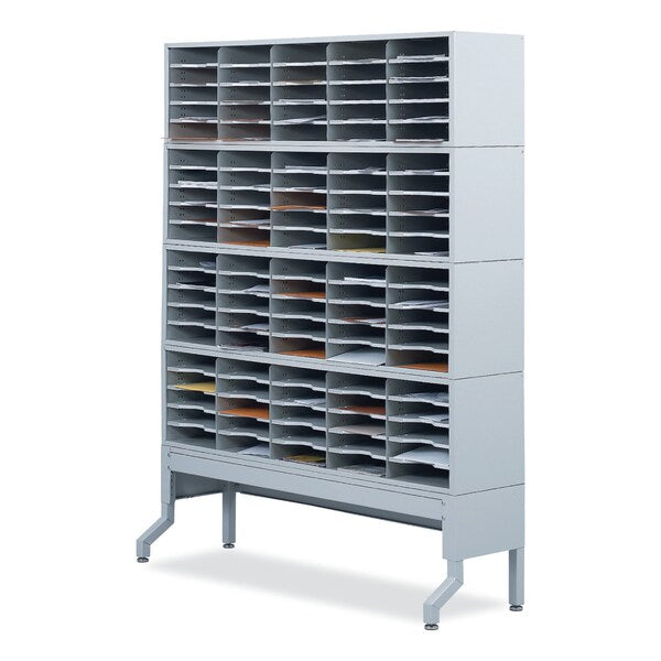 E-Z Sort Additional Mail Trays, 5 Shelves, 11 x 12.5 x 0.5, Gray