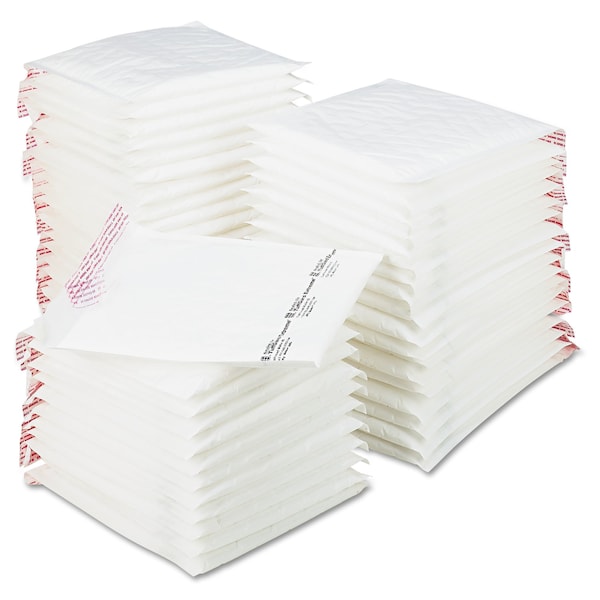Jiffy TuffGard Self-Seal Cushioned Mailer, #2, 8.5x12, White, PK50