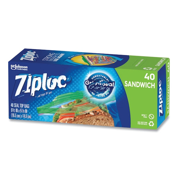 Zipper Lock, 6.5" W, 1.2 mil Thick, Clear