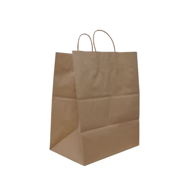 Emporium Twist Handle Bag, 14 x 9.84 x 15.5, Kraft, 200PK