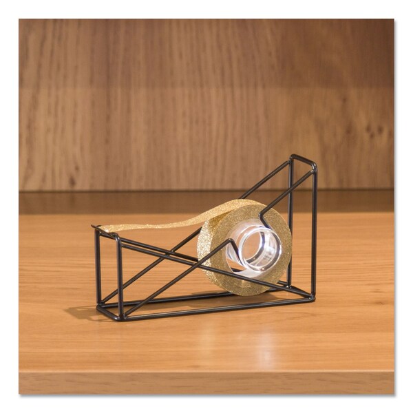 Vena Tape Dispenser, 1 in. Core, Metal, Black