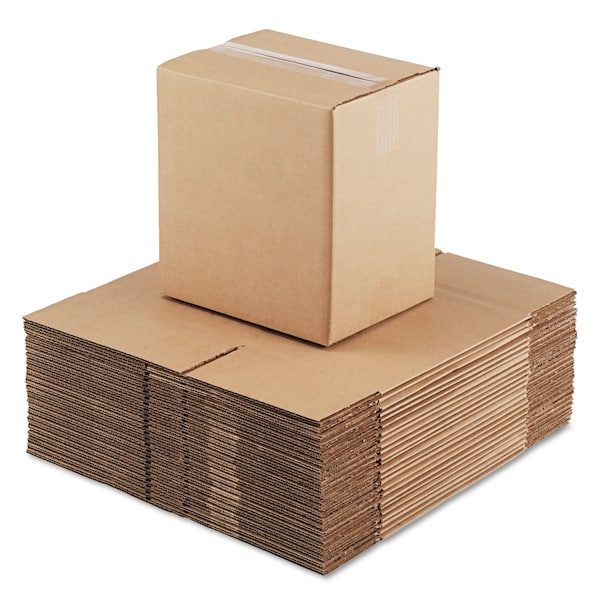 Fixed-Depth Corrugated Shipping Boxes, RSC, 8.75 in. x 11.25 in. x 12 in., Brown Kraft, 25PK