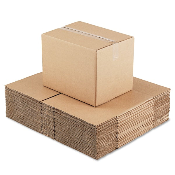 Fixed-Depth Corrugated Shipping Boxes, RSC, 12 in. x 16 in. x 12 in., Brown Kraft, 25PK