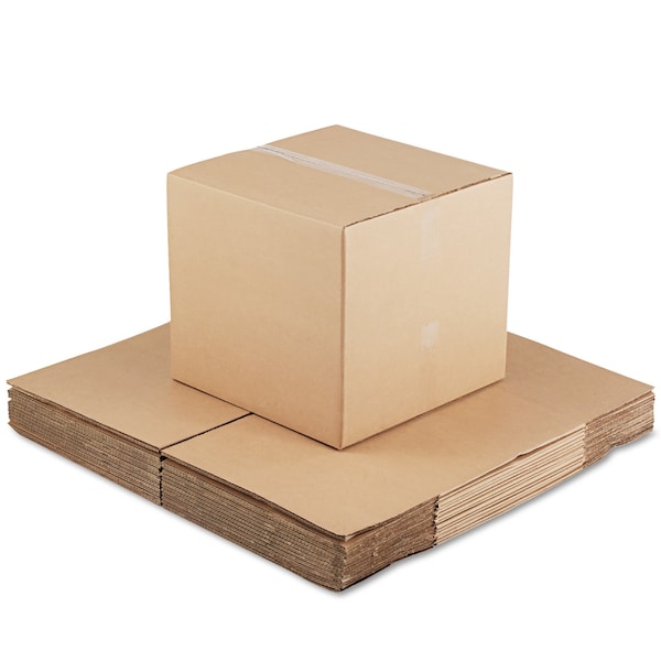 Fixed-Depth Corrugated Shipping Boxes, RSC, 18 in. x 18 in. x 16 in., Brown Kraft, 15PK