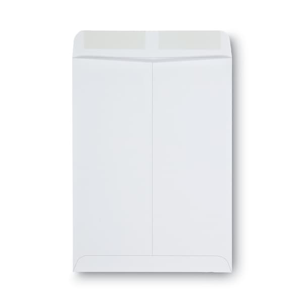 Catalog Envelope, 28 lb Bond Weight Paper, #10 1/2, Square Flap, Gummed Closure, 9x12, White, 100PK
