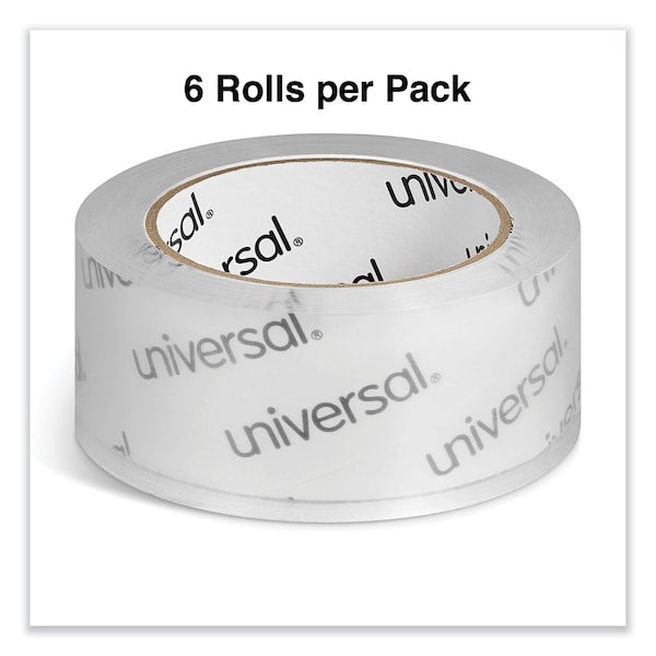 Deluxe Acrylic Box Sealing Tape, 3" Core, 1.88" x 110 yds, Clear, PK6