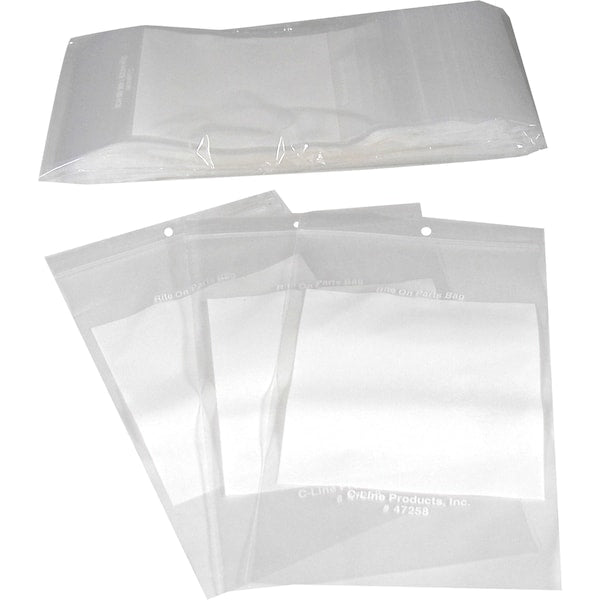 5" x 8" Reclosable Write-On Bags, PK 1000