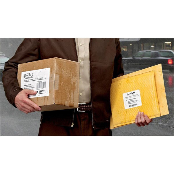 Avery® WeatherProof™ Mailing Labels with TrueBlock® Technology for Laser Printers 5520, 1" x 2-5/8", 1500PK