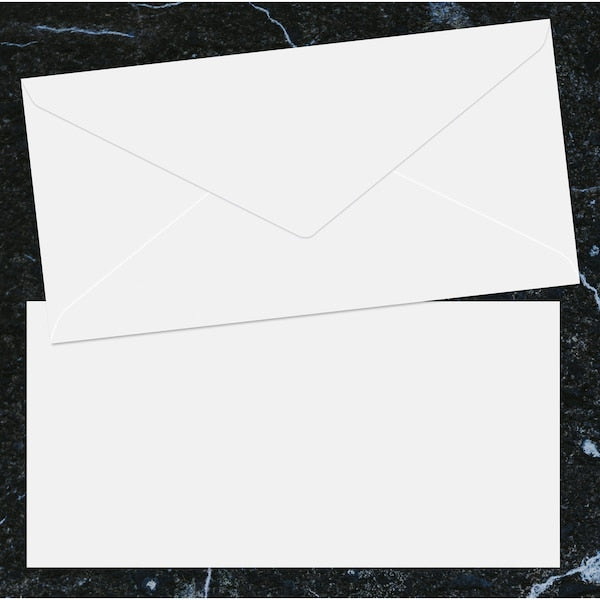 Envelope, DL, Tissue Lined, White, PK25