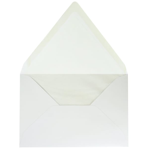 Envelope, EA5, Tissue Lined, White, PK25