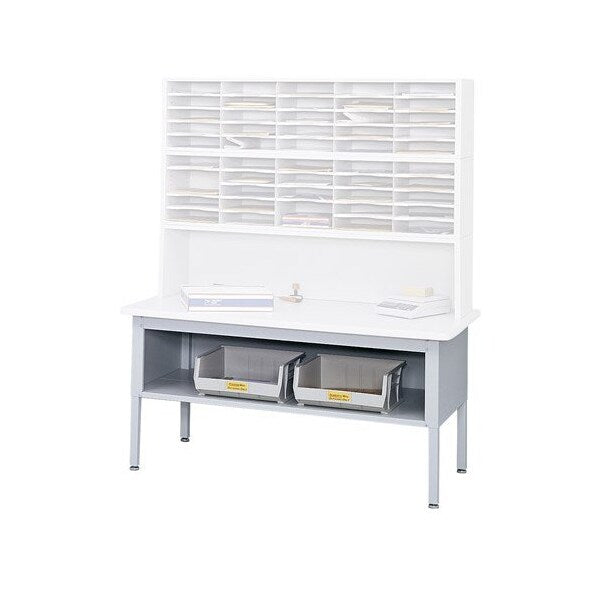 Sorting Table Base, 60 in W, Gray