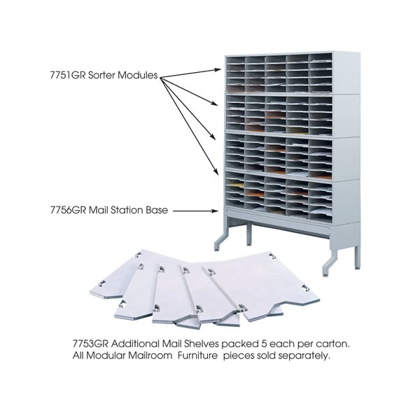 E-Z Sort Additional Mail Trays, PK5