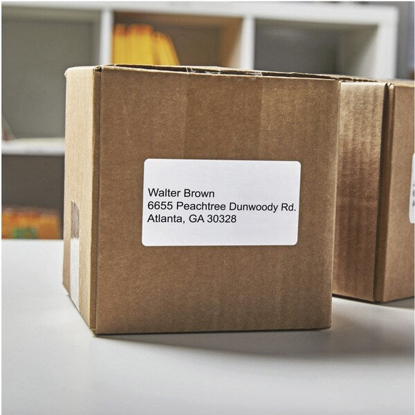 4" x 2-1/8" Black/White Shipping Labels, Pk220