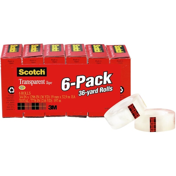 Scotch Tape, 3/4inx1296in