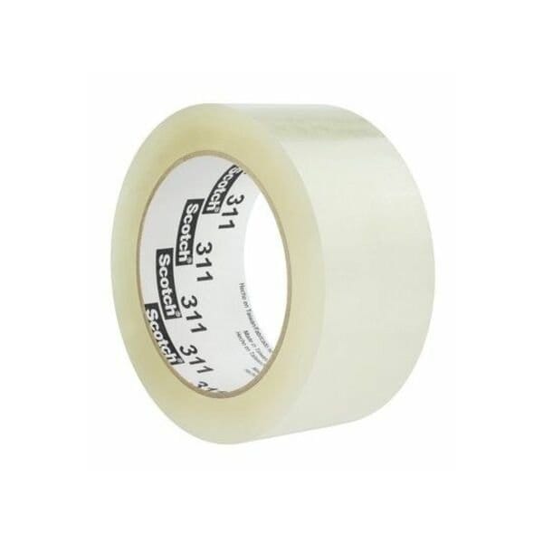Carton Sealing Tape, 48mm W, White, PK36