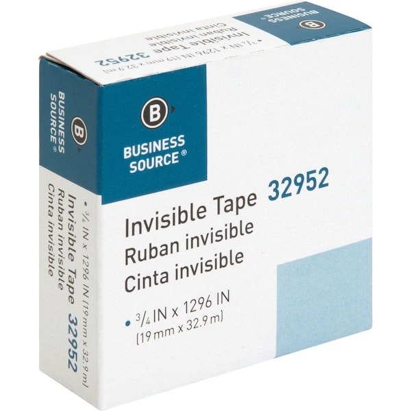 Tape, Roll, Invis, 3/4"X1296"