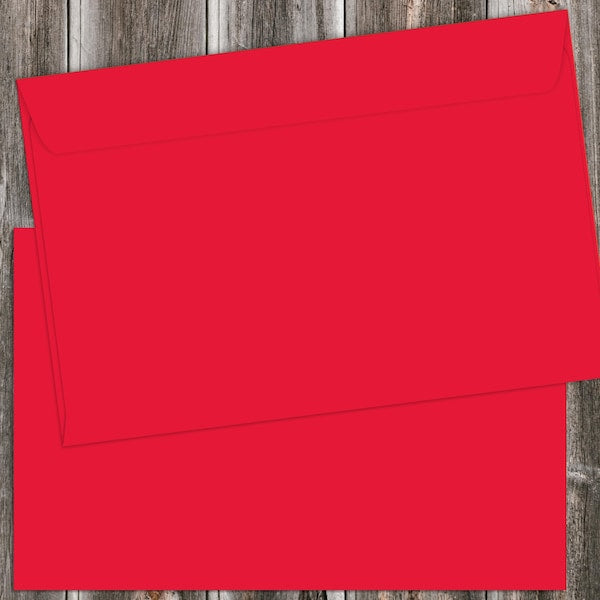 Envelope, Solid, 6"x9" Bright Red, PK25