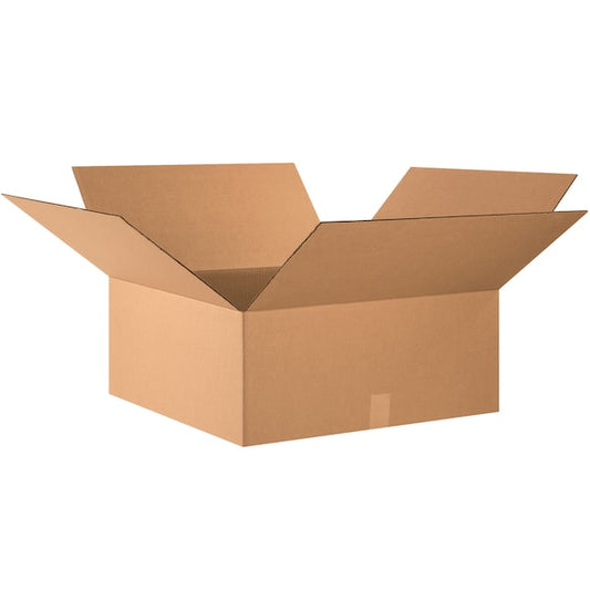 Corrugated Boxes, 24" x 24" x 10", Kraft, 10/Bundle