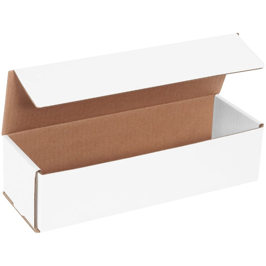 Corrugated Mailers, 12" x 4" x 3", White, 50/Bundle