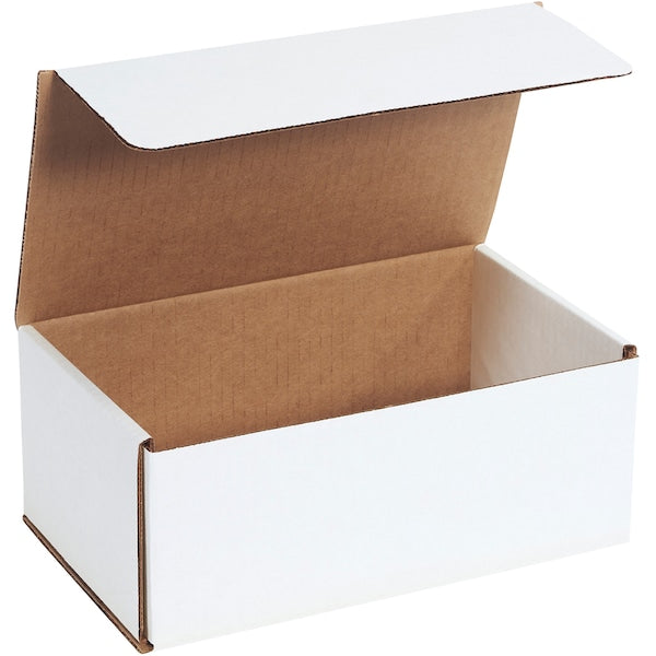 Corrugated Mailers, 10" x 6" x 4", White, 50/Bundle
