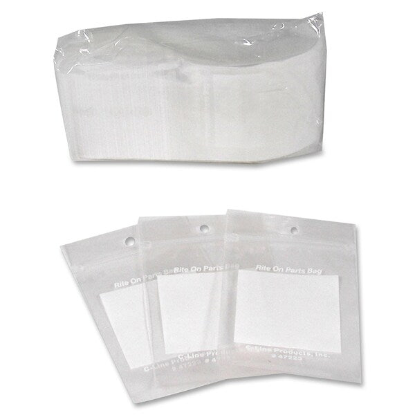 2" x 3" Reclosable Write-On Bags, PK 1000