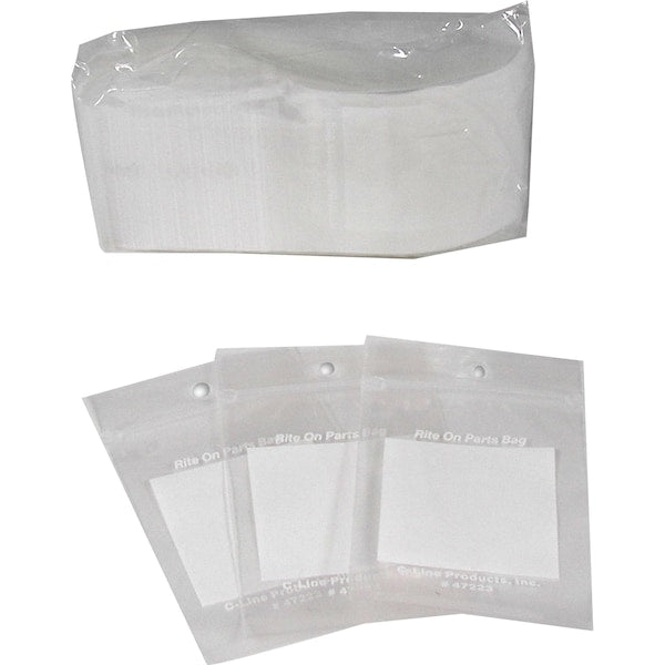 2" x 3" Reclosable Write-On Bags, PK 1000