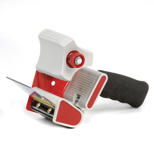 Heavy-Duty Packaging Tape Dispenser with Foam Grip Handle, 3in Tape Width