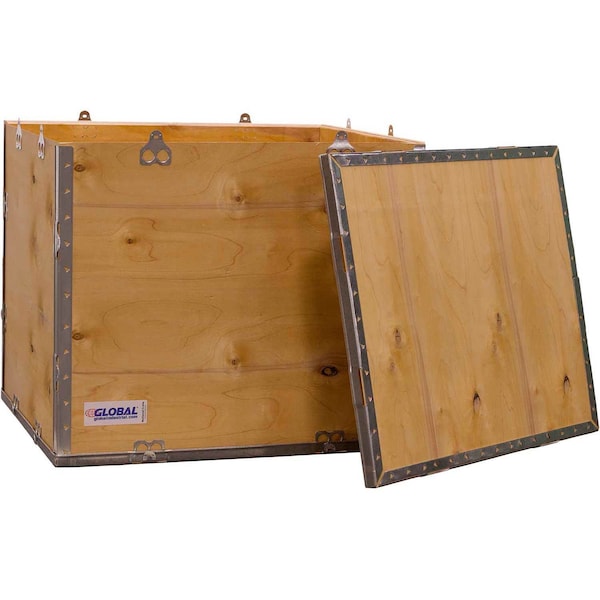 4 Panel Shipping Crate w/ Lid, 23-1/4L x 19-1/4W x 19-1/2H