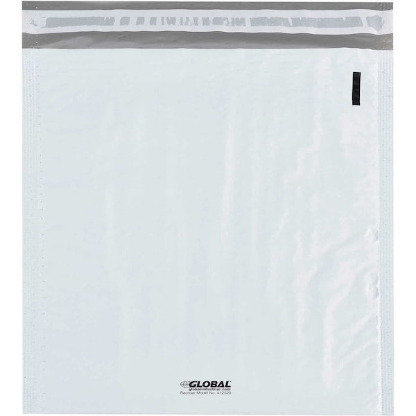 #2 Bubble Lined Poly Mailers, 8-1/2W x 12L, White, 100PK