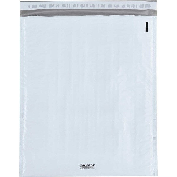 #5 Bubble Lined Poly Mailers, 10-1/2W x 16L, White, 100PK